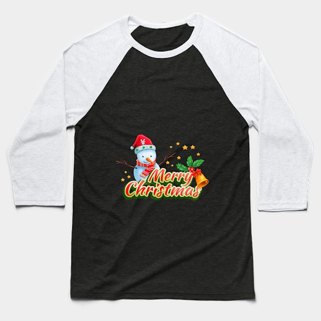 merry christmas Baseball T-Shirt by M_Mary